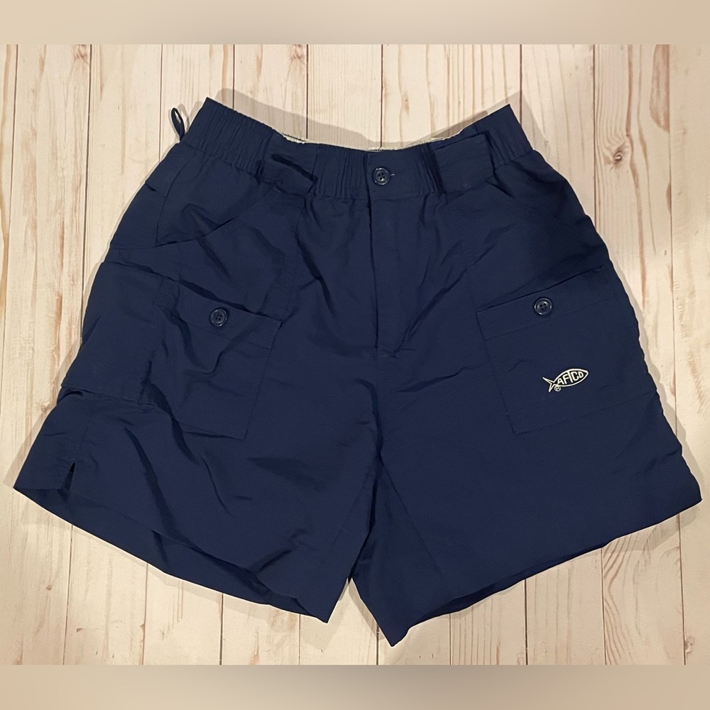 Aftcos Youth Boys Navy Blue Shorts. Size 26. Excellent Condition.